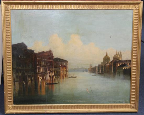 C. Blanchard (19th C.) Views of Venice and Florence, 21 x 26in.